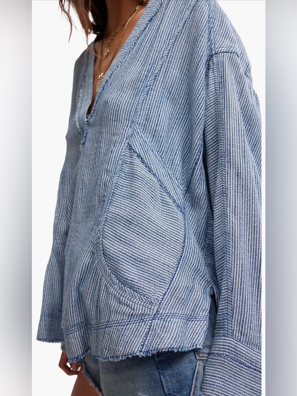 Free People-We The Free-By the Shore Oversize Top-Size Medium-NWT - Picture 2 of 16